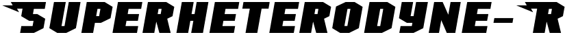 Superheterodyne font download