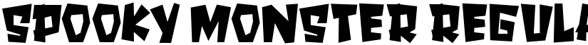 SPOOKY MONSTER Regular font