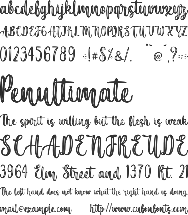 Sushi King - Personal Use font preview