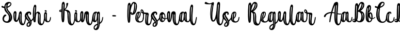 Sushi King - Personal Use Regular font