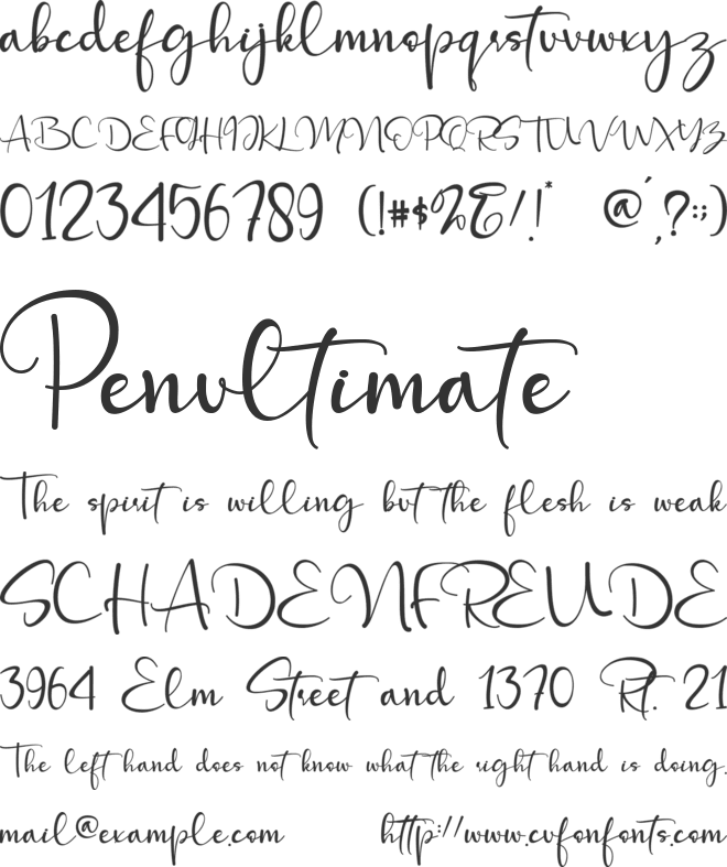 Mattera font preview