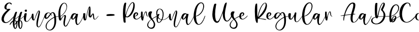 Effingham - Personal Use font download