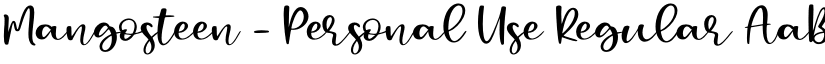 Mangosteen - Personal Use Regular font