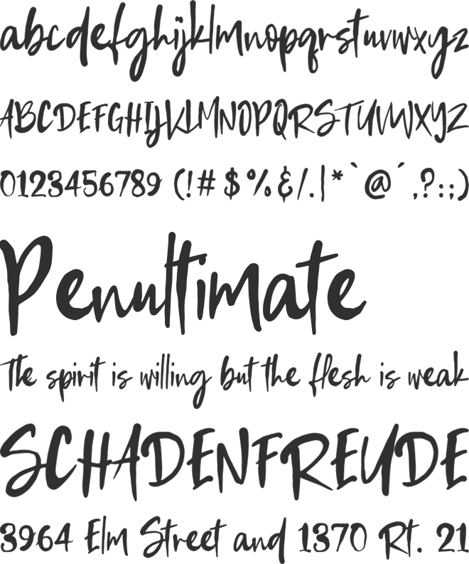 Stambaugh font preview