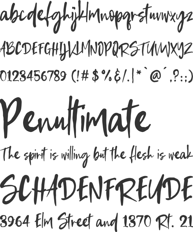 Stambaugh font preview