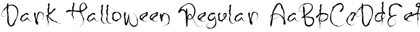 Dark Halloween Regular font
