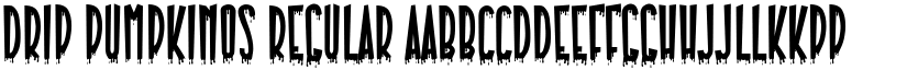 Drip Pumpkinos font download
