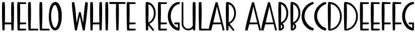 HELLO WHITE Regular font