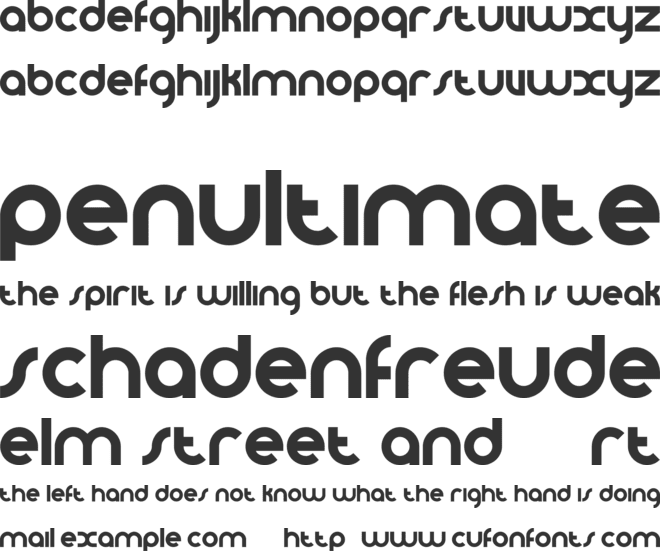 VomZom font preview