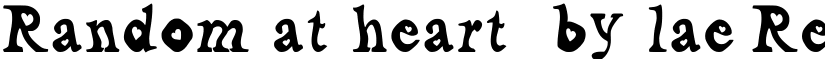 Random_at_heart__by_lae Regular font