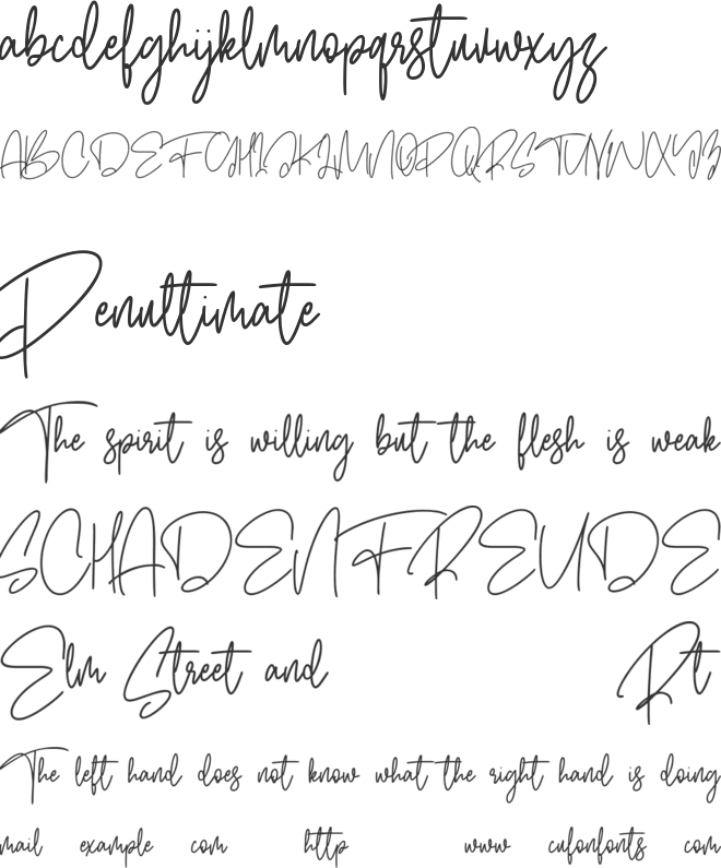 Fleurette Free font preview