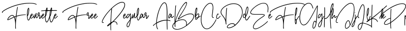 Fleurette Free Regular font