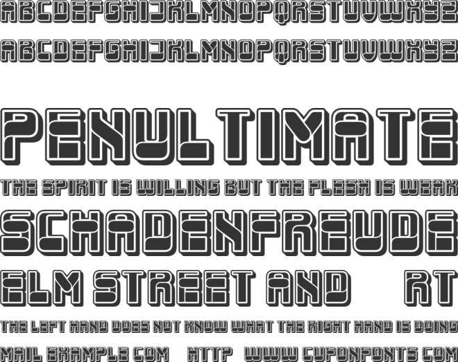 Recinzione font preview