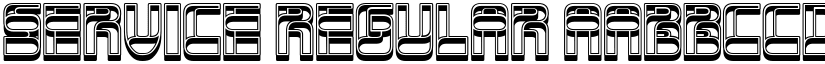 Service Regular font