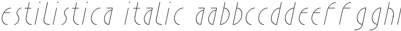 Estilistica Italic font