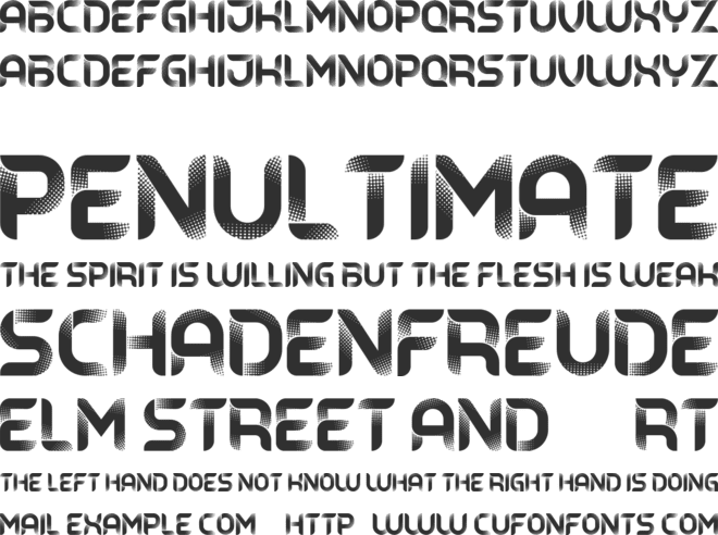Bamboo font preview