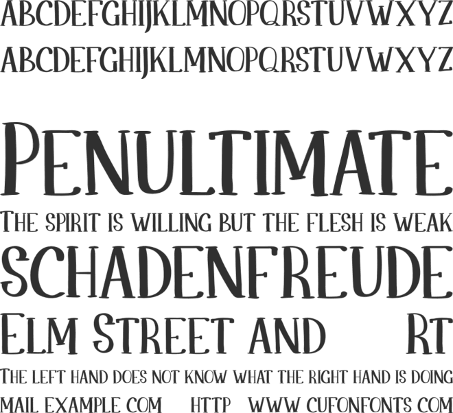 Belanie FREE font preview