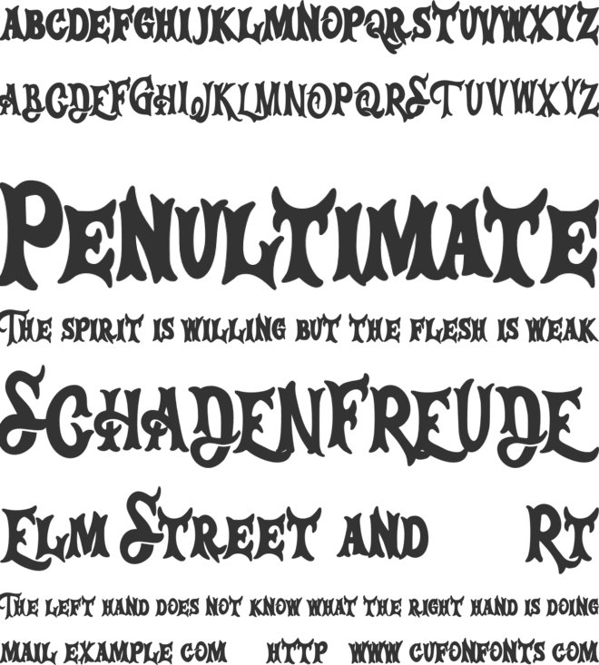 Emogine FREE font preview