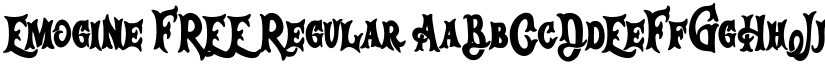 Emogine FREE Regular font