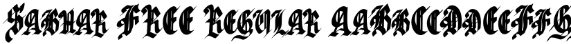 Sabhar FREE Regular font