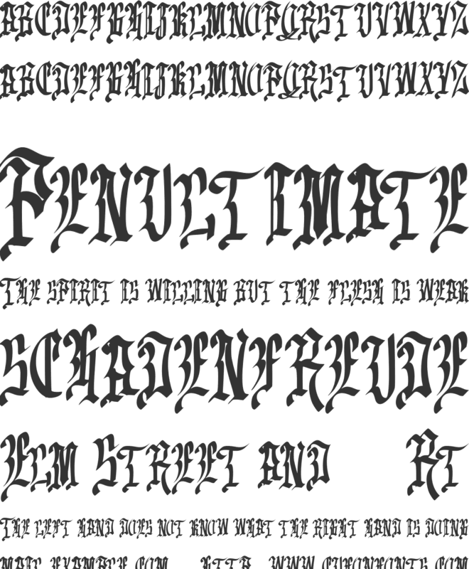 Emrand FREE font preview