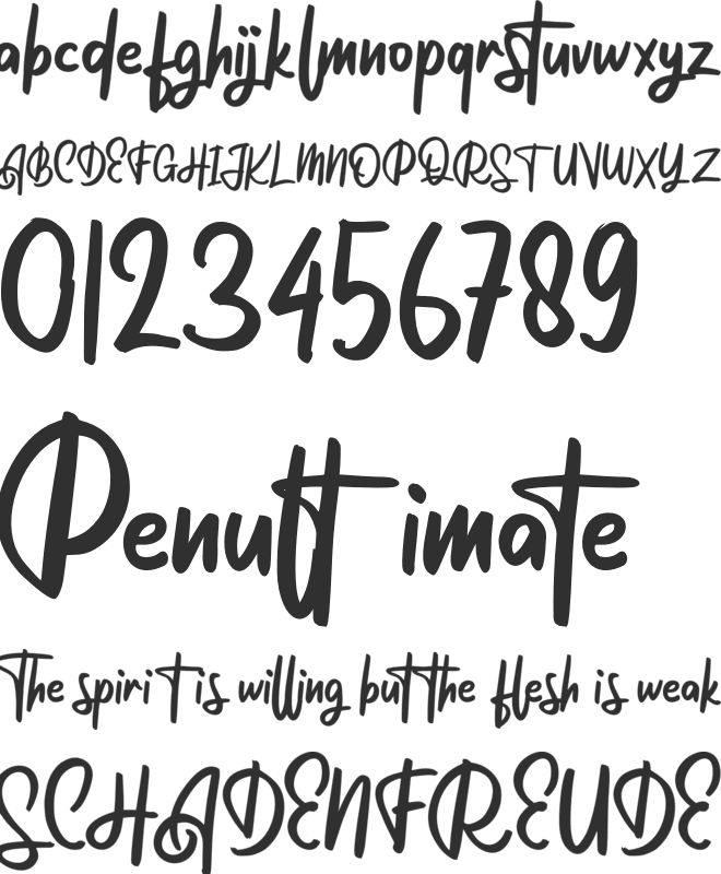 Huttem FREE font preview