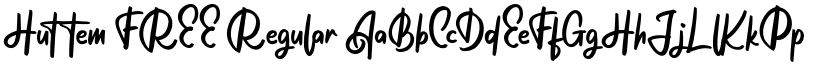 Huttem FREE Regular font