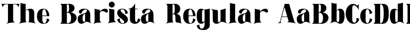The Barista Regular font