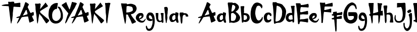 TAKOYAKI Regular font