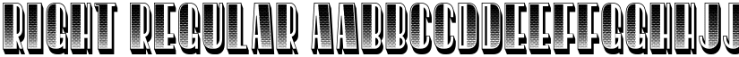 Right Regular font