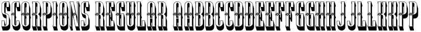 Scorpions Regular font