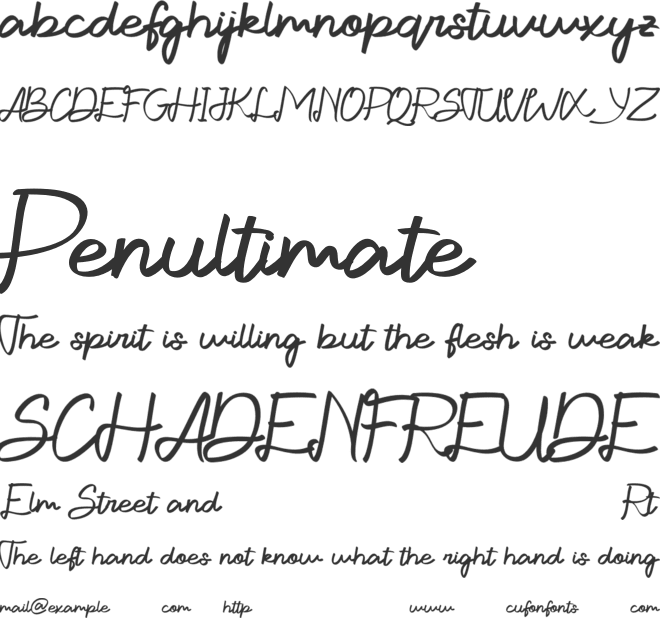 Arguetta font preview