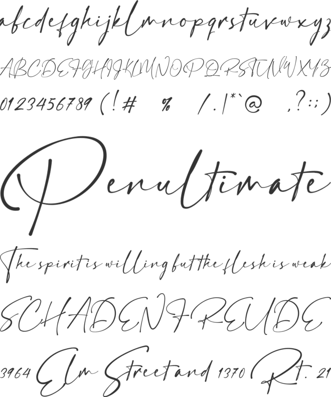 Hamiltone font preview