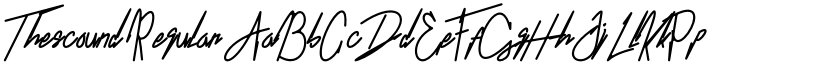 Thescound Regular font