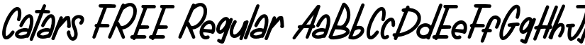 Catars FREE Regular font