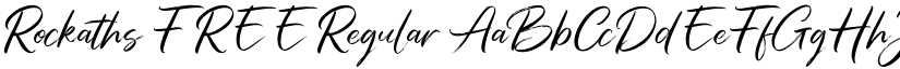 Rockaths FREE Regular font