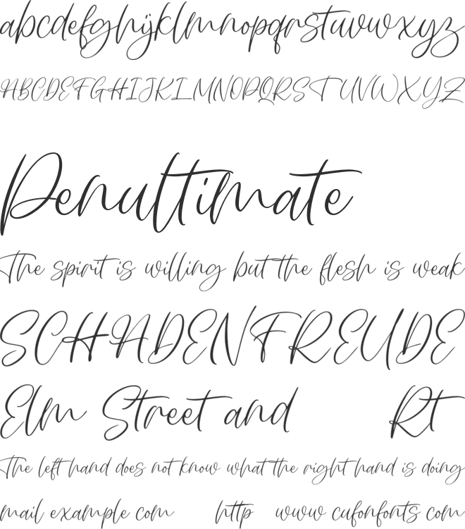 Authentyca FREE font preview