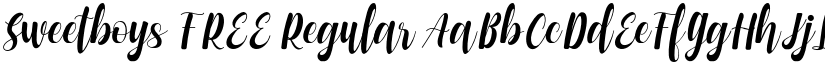 Sweetboys FREE Regular font