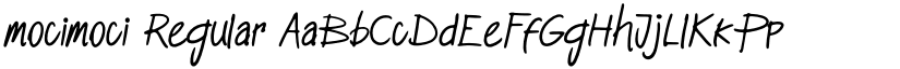 mocimoci Regular font