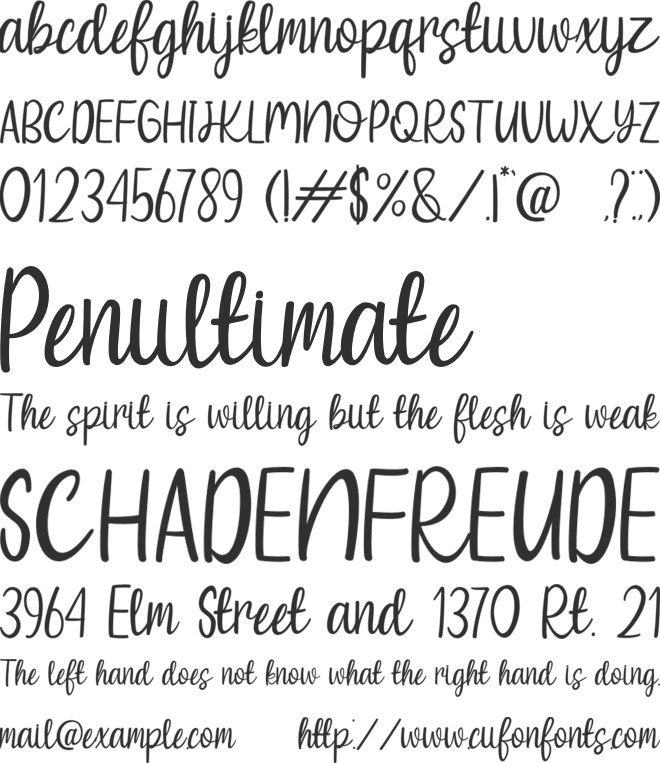 Summer Yesterday font preview