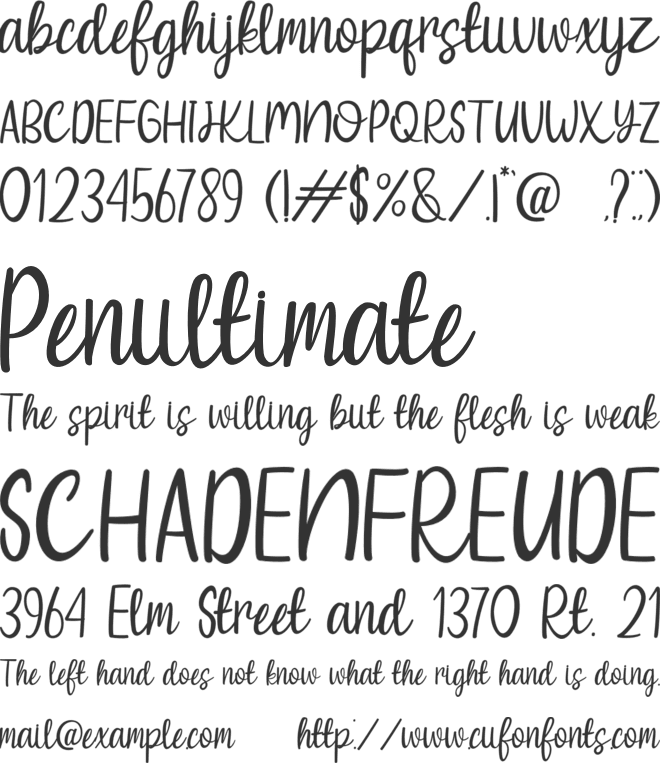 Summer Yesterday font preview