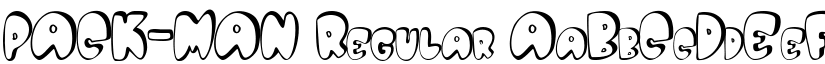 PACK-MAN Regular font