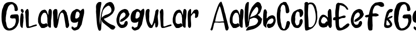 Gilang Regular font