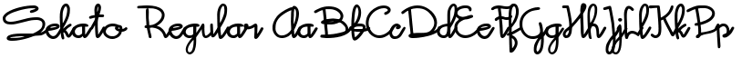 Sekato Regular font