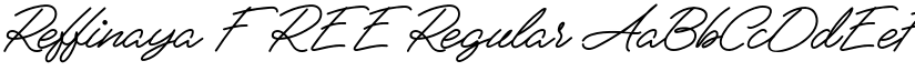 Reffinaya FREE Regular font