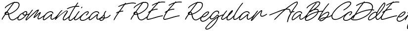 Romanticas FREE Regular font