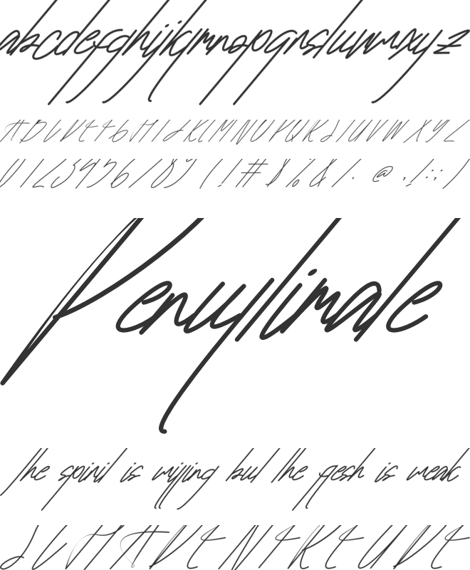 Famanthalio font preview