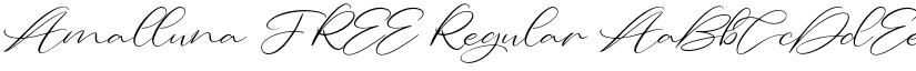 Amalluna FREE Regular font