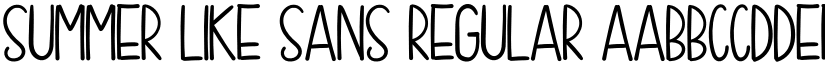 Summer Like Sans Regular font
