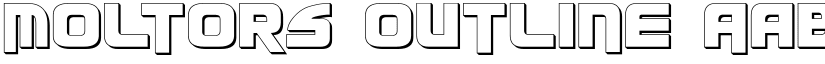 Moltors Outline font